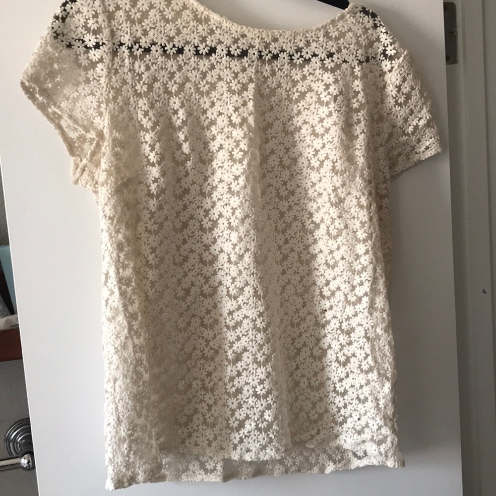 Fun floral embroidered top